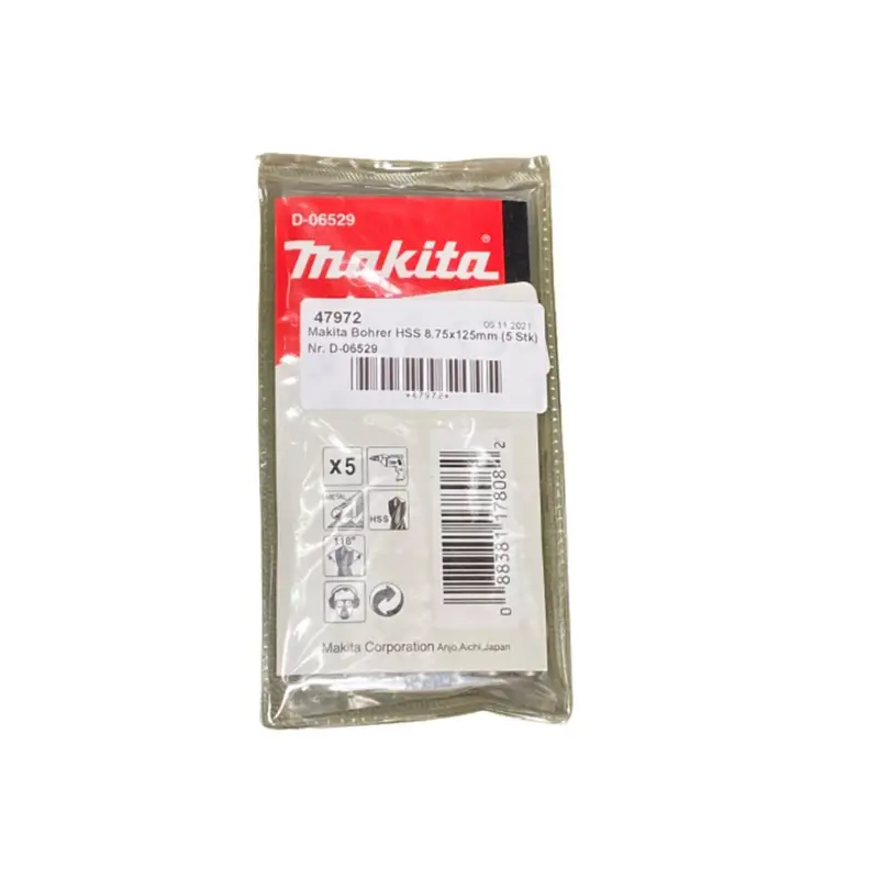 Makita Bohrer HSS 8,75 x 125 mm D-06529 5 Stck. Direktkauf
