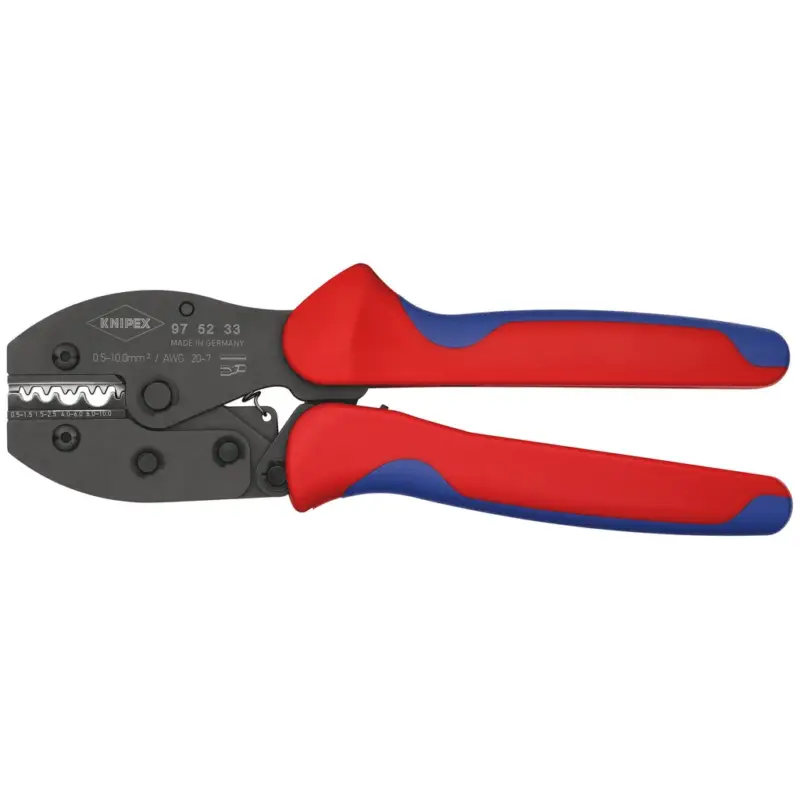 Knipex PreciForce Crimpzange 975233 Zange kalibriert unisolierte Rohrkabelschuhe Sale
