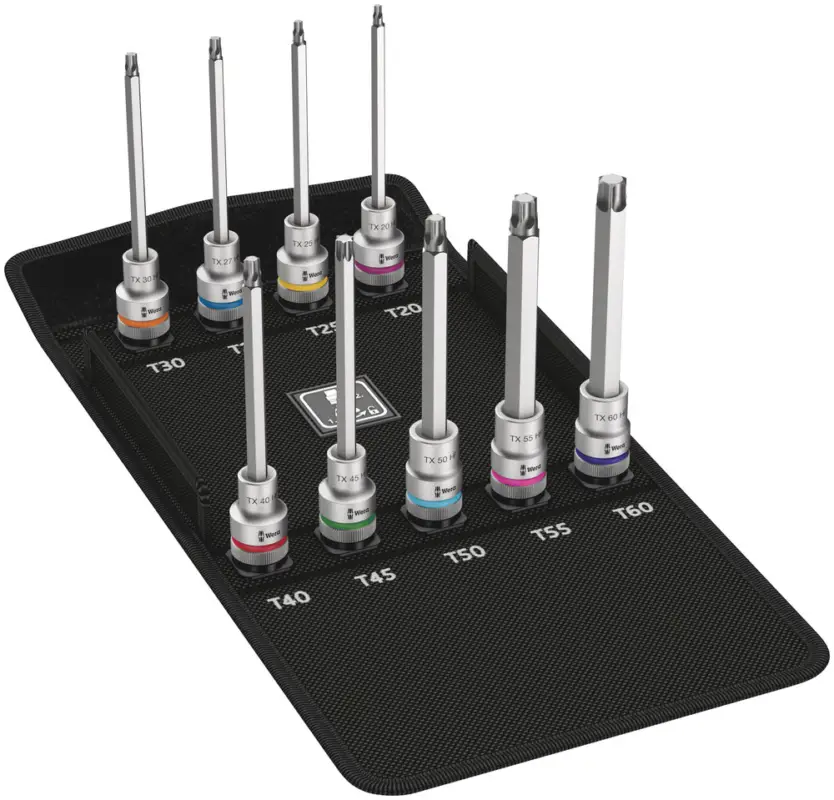 Wera 8767 C TORX® HF 3 Zyklop Bitnuss-Satz TORX®, mit Haltefunktion, 9-teilig Sale