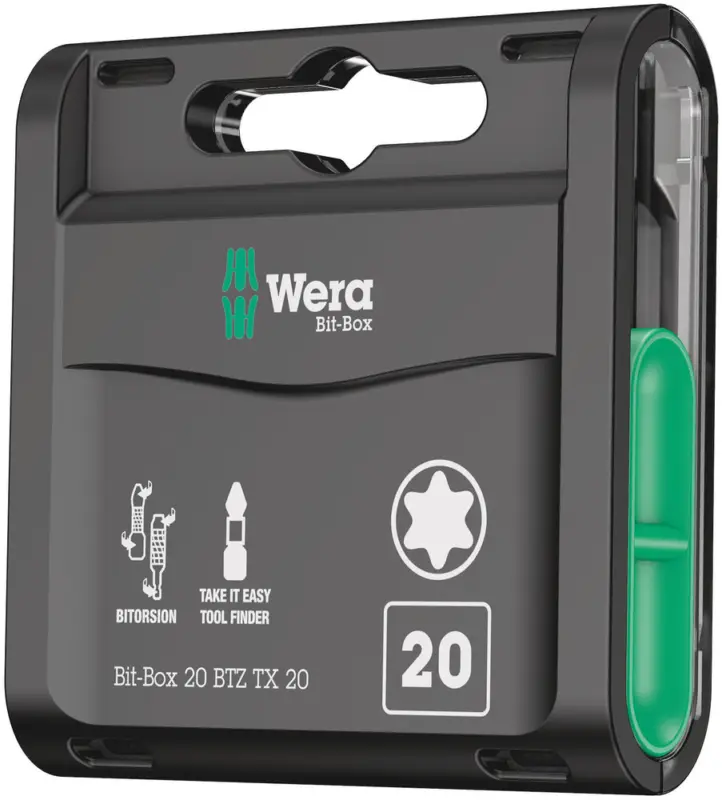 Wera Bit-Box 20 BTZ TX, TX 20 x 25 mm, 20-teilig 05057771001 Torx Bits Set Preis Gesenkt