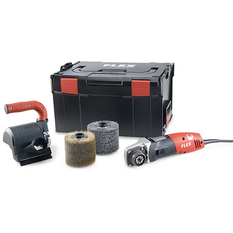 Flex Satiniermaschine BBE 14-3110 Set 461504 Bürstenschleifer Schnellkupplung Preis Gesenkt