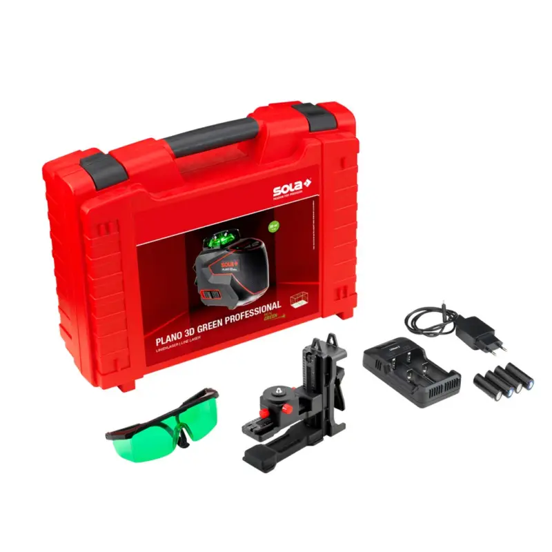 Sale Sola Linienlaser PLANO 3D green Professional 71017201 Koffer Profiset 360° Akku