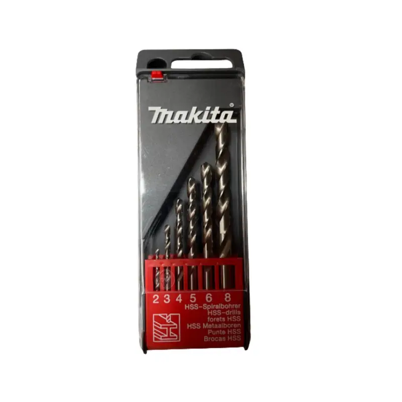 Makita HSS-Spiralbohrer-Set P-54106 Metallbohrer 6tlg. Ø 2 3 4 5 6 8 mm Neu