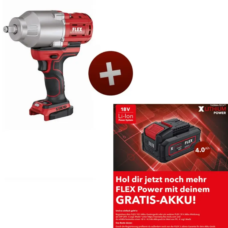 Angebot Flex Akku Schlagschrauber Schrauber Solo IW 1/2 950 18.0-EC C 530189