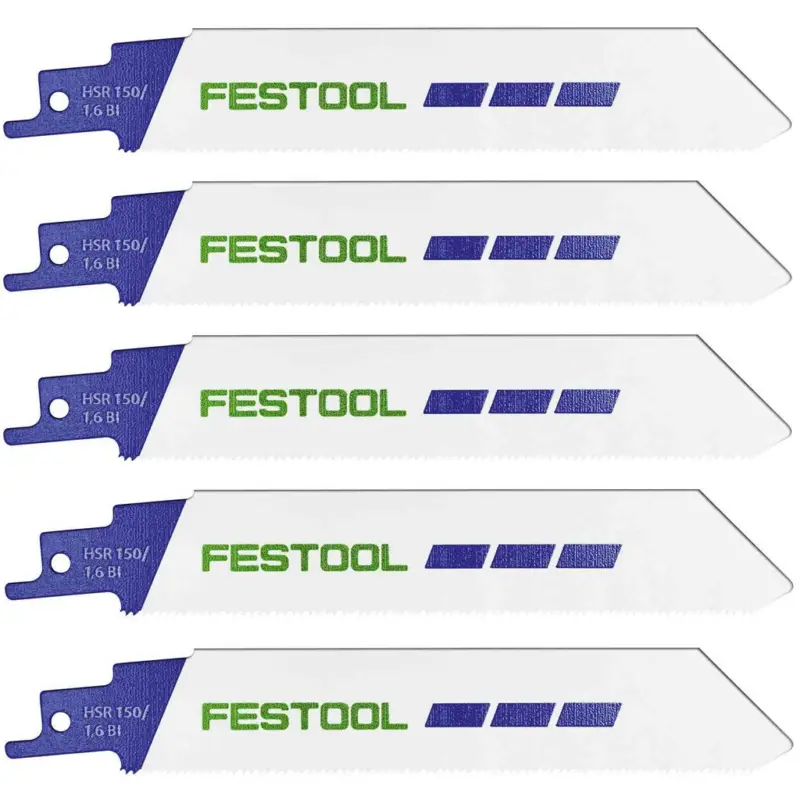 Top-Angebot Festool Säbelsägeblatt Säge RSC18 METAL STEEL/STAINLESS HSR 150/1,6 BI/5 577489