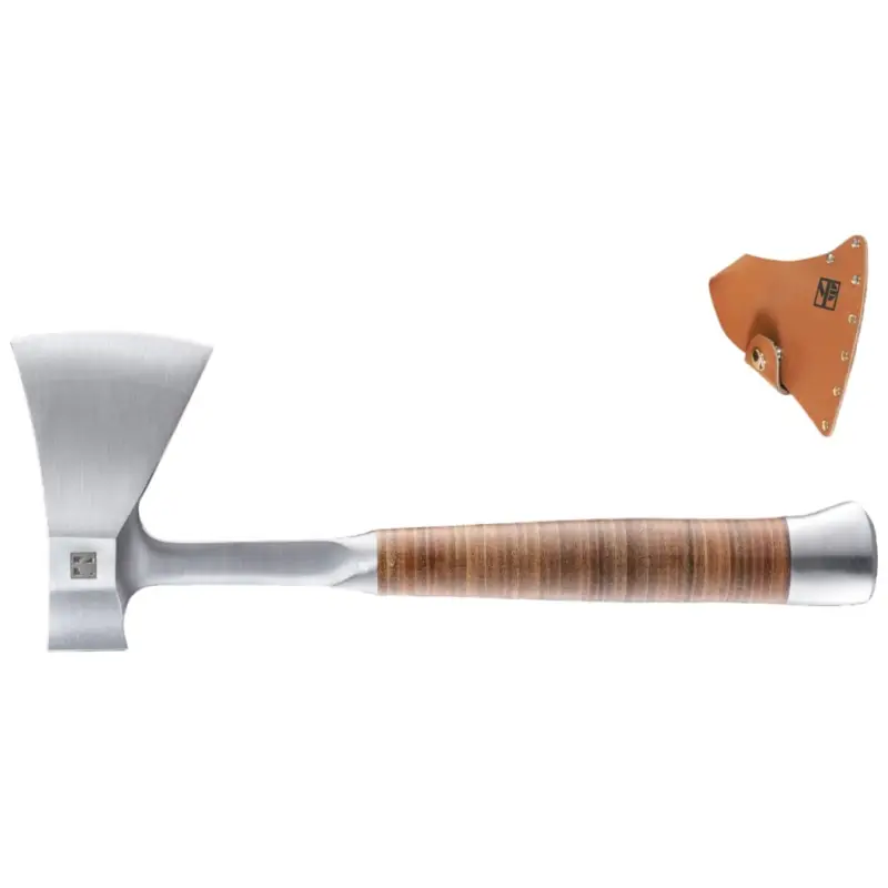 Neu Halder Handbeil Beil mit Ledergriff Ledergürteltasche Länge 370 mm 3555.375