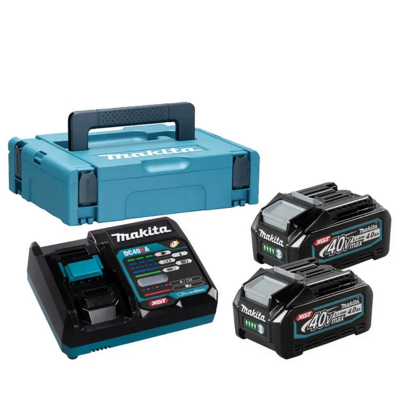 Preiswert Makita Power Source Kit Li 2x Akku BL4040 Schnellladegerät 40V 4,0 AH 191J97-1