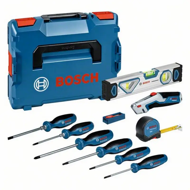 Neue Kollektion Bosch Handwerkzeug Set Schraubendreher Teppichmesser Wasserwaage Boxx 0615990N2R