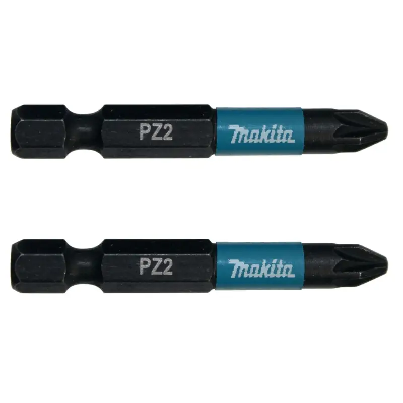 Schnäppchen Makita Bit PZ2 Impact Black 2 Stück 50 mm 1/4 Zoll Sechskantaufnahme B-63753