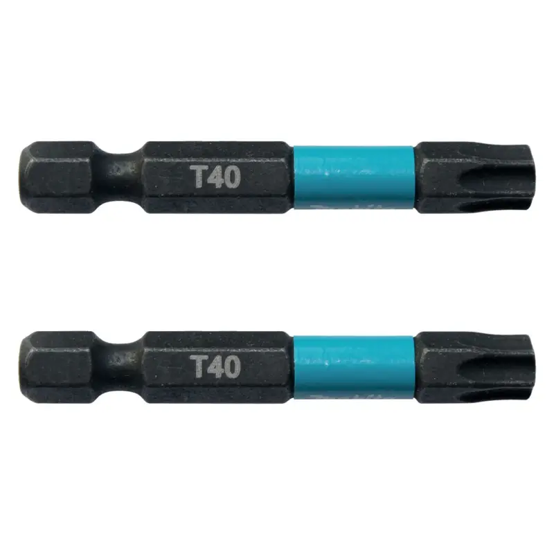 Makita Bit T40 Impact Black 2 Stück 50 mm 1/4 Zoll Sechskantaufnahme B-63812 Nur Heute
