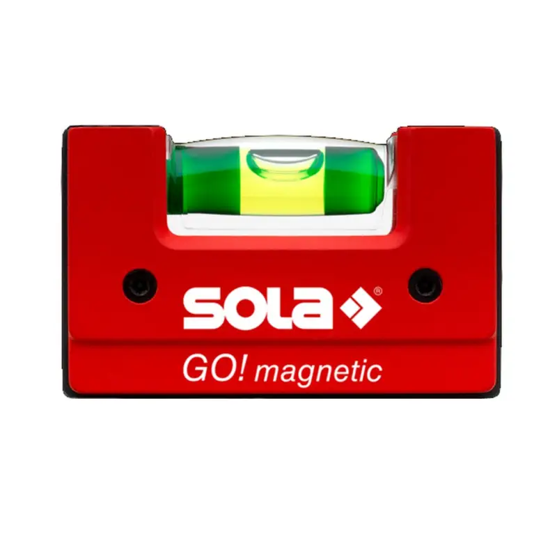 Sonderangebot Sola Kompakt Wasserwaage GO! Magnetic magnetisch rot 6,8 cm 01621201