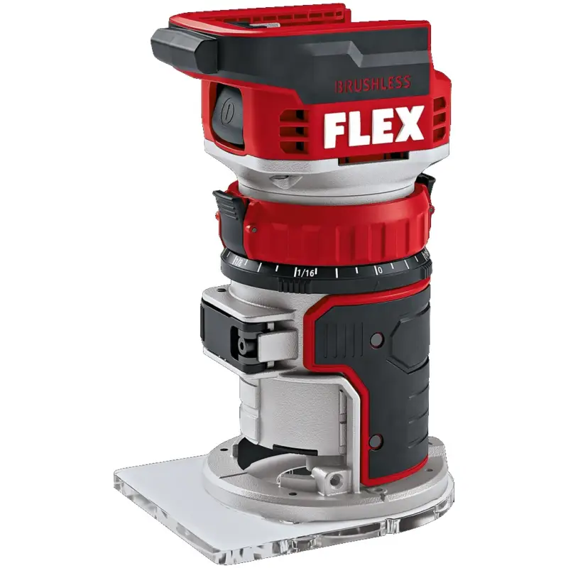 Beliebt Flex Akku Kantenfräse Oberfräse Fräse CER 18.0-EC C Solo 18V Absaughaube 531634