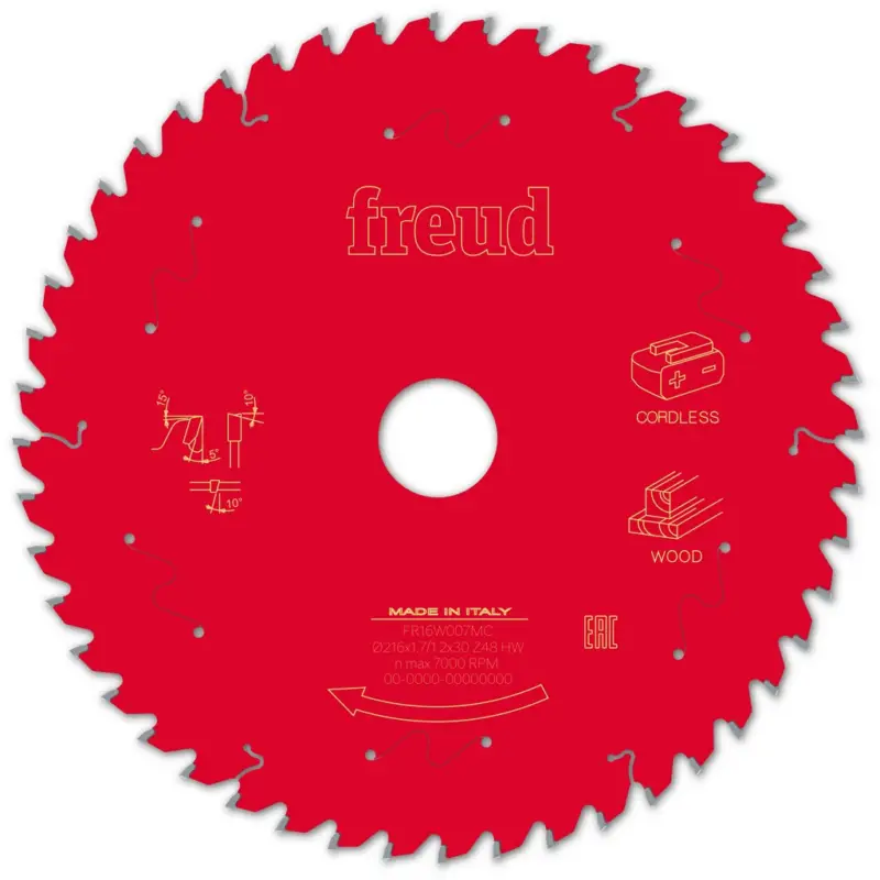 Freud Kreissägeblatt FR16W007MC 216x30x1,7/1,2mm Z48 Akku-Kappsäge F03FS10062 Jetzt Bestellen