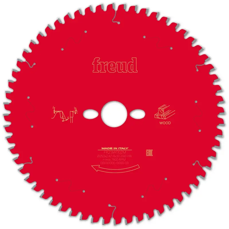Rabatt Freud Kreissägenblatt FR23W002M 250x30x2,4/1,8mm Z60 Holz Kappsägen F03FS09754