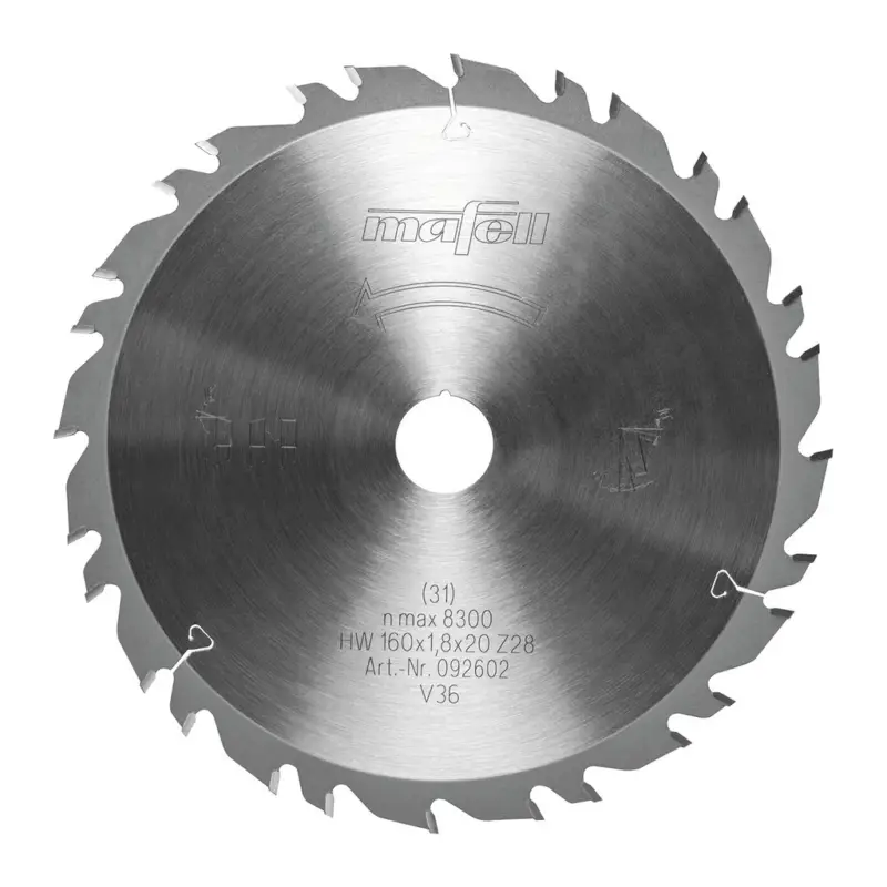 Mafell Sägeblatt KSB-WU160 GT 160x1,2-1,8x20mm Z28-7 3WZ-FZ Handkreissäge 092602 Abverkauf