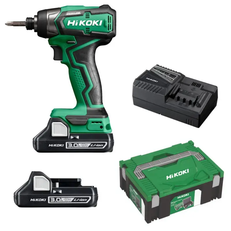 Must-Have HiKOKI Akku Schlagschrauber WH18DDWQZ 2xAkku 18V 3,0Ah mit Ladegerät Case II