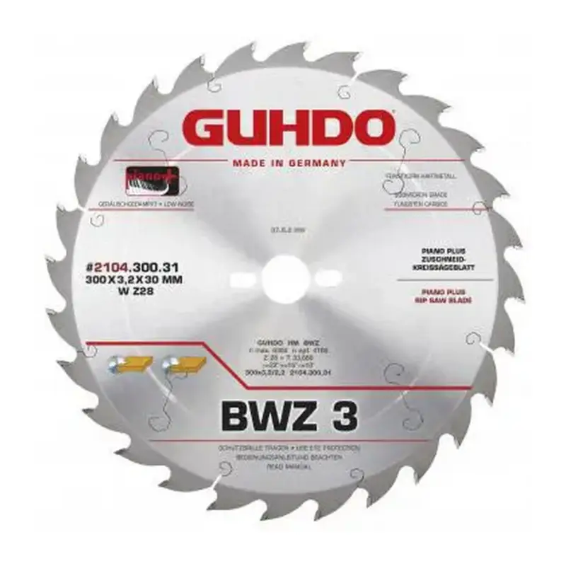 Online Kaufen Guhdo HW Sägeblatt 300 x 3,2/2,2 x 30 mm 28Z WZ für Holz Kunststoffe 2104.300.31