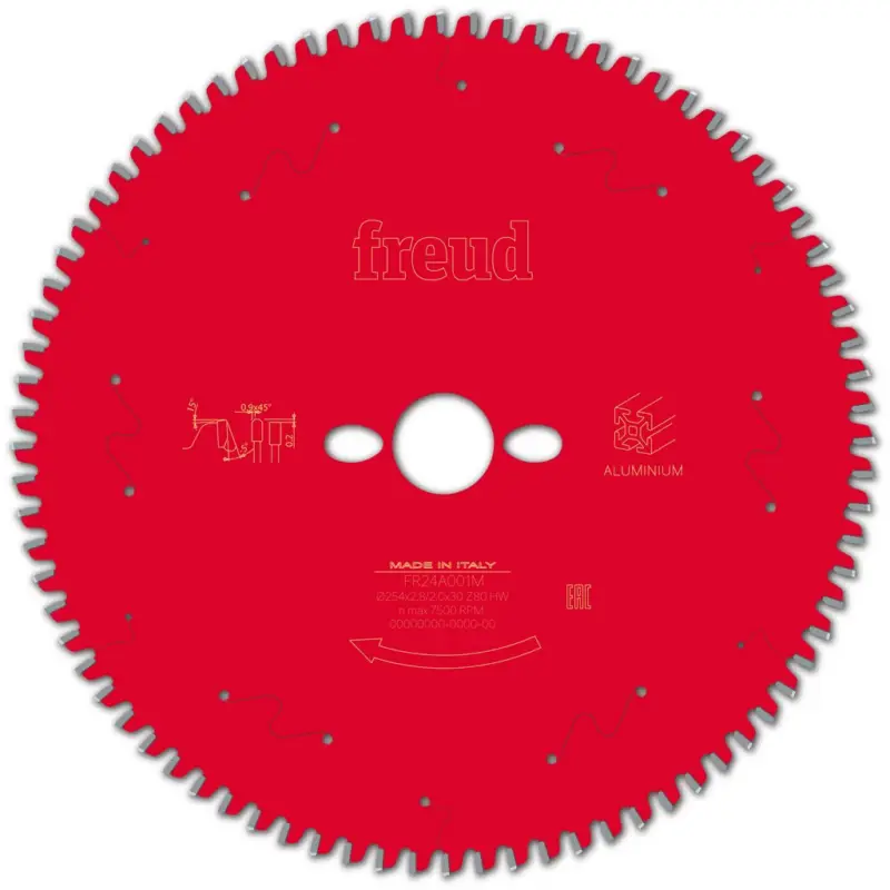 Freud Kreissägeblatt FR24A001M 254x30x2,8/2mm Z80 Aluminium Kappsägen F03FS09823 Aktuell