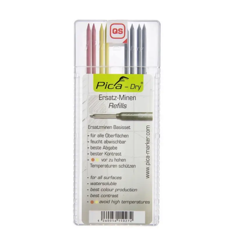 Pica Ersatzminen Basisset Multi-Use für Tieflochmarker 4 graphit 2 rot 2 gelb Meistverkauft