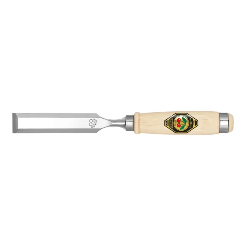 Neu Im Sortiment Kirschen Stechbeitel 4 mm mit Weißbuchenheft Nr. 1001004 Schneidenwinkel von 25°