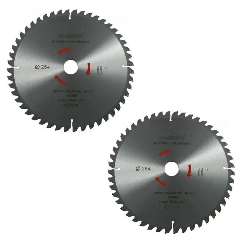 Metabo Kreissägeblatt Sägeblatt 254mm Z48 5°Neg. 2 Stück für Bosch GCM GTS Online Kaufen