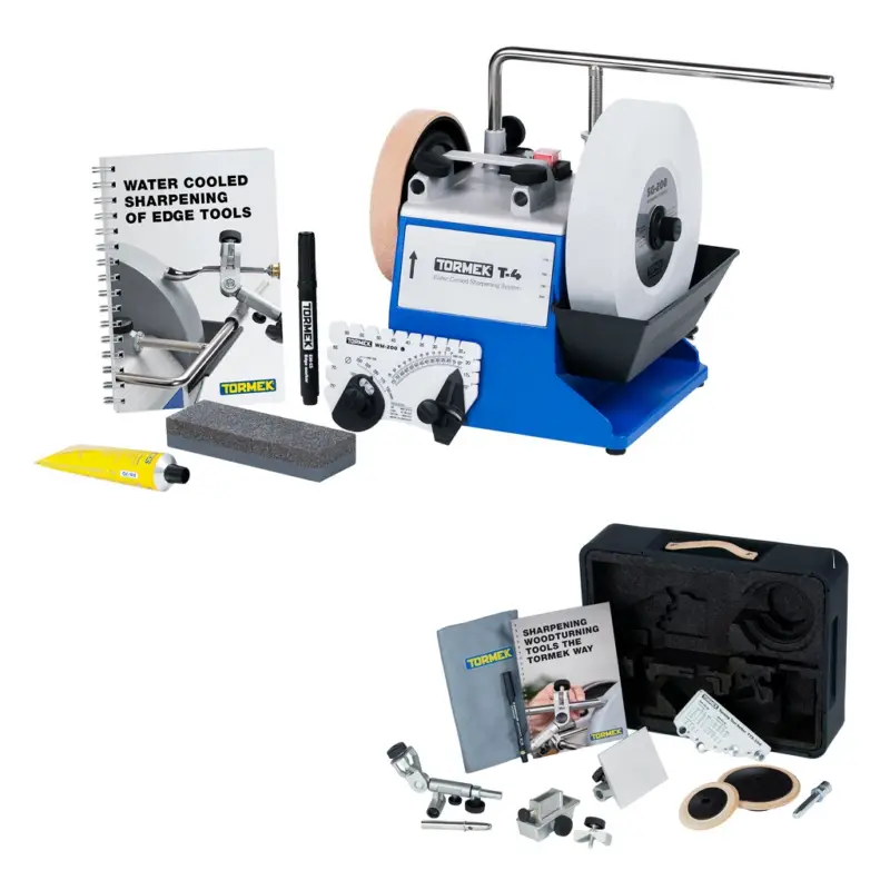 Zertifiziert Tormek Nassschleifmaschine T4 Schärfsystem Schleifmaschine + TNT 808 Drechseln