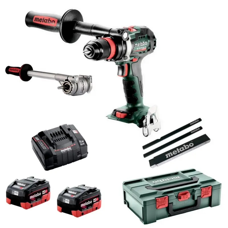 Neu Im Sortiment Metabo Akku-Bohrschr BS 18 LTX BL Q I+PowerX3+2x5,5Ah+ASC145 + Meterstab