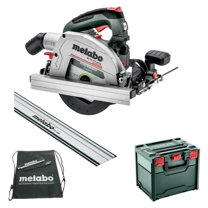 Neue Ware Metabo Akku Handkreissäge KS 18LTX 66 BL+FS160+Sportbeutel+Meterstab+2xBleistift