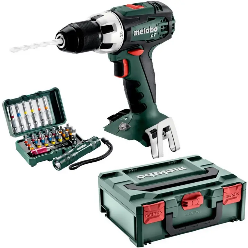 Sonderaktion Metabo Akku-Bohrschrauber BS 18 LT solo+ Metabox + Bit-Box "SP" Kirchner Edition