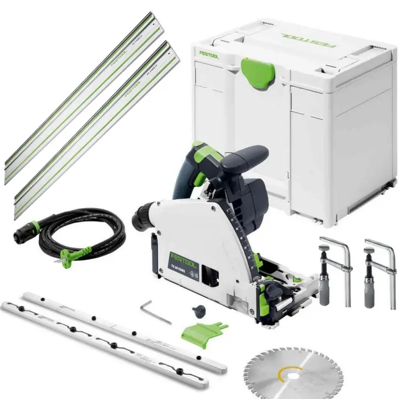 Festool Tauchsäge TS60 KEBQ-Plus Führungsschienen Schraubzwinge Verbindungsstück Neu