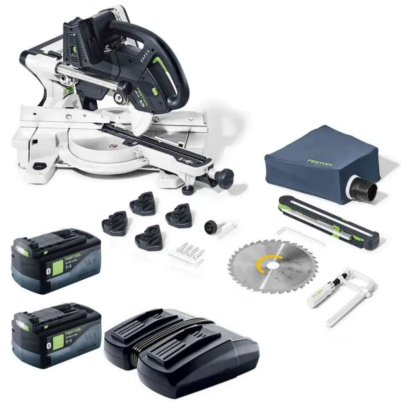 Highlight Festool Akku Kappsäge Zugsäge KAPEX KSC 60 EB-Basic 577775 + 2 Akku + Ladegerät