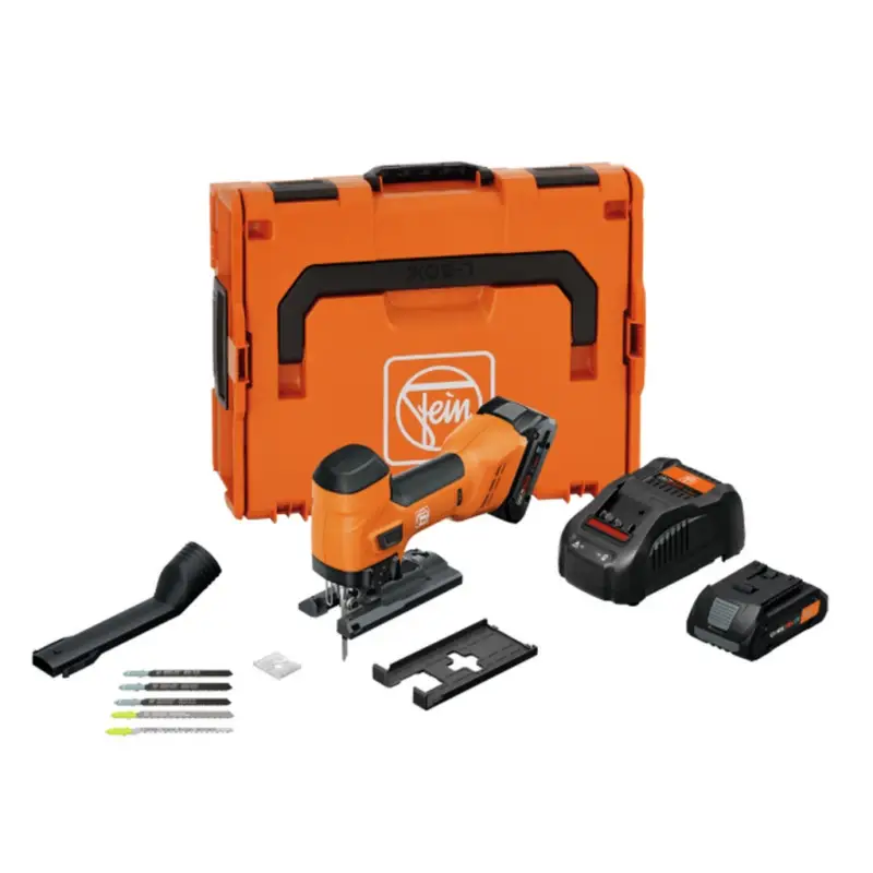 Fein Akku Stichsäge F-IRON Jig 26 AS Set 2x Akku 18V 4Ah Holz Metall 71360562000 Sonderangebot