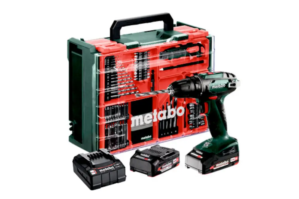 Markenware METABO Akku-Bohrschrauber BS 18 Set 602207710 Kunststoffkoffer