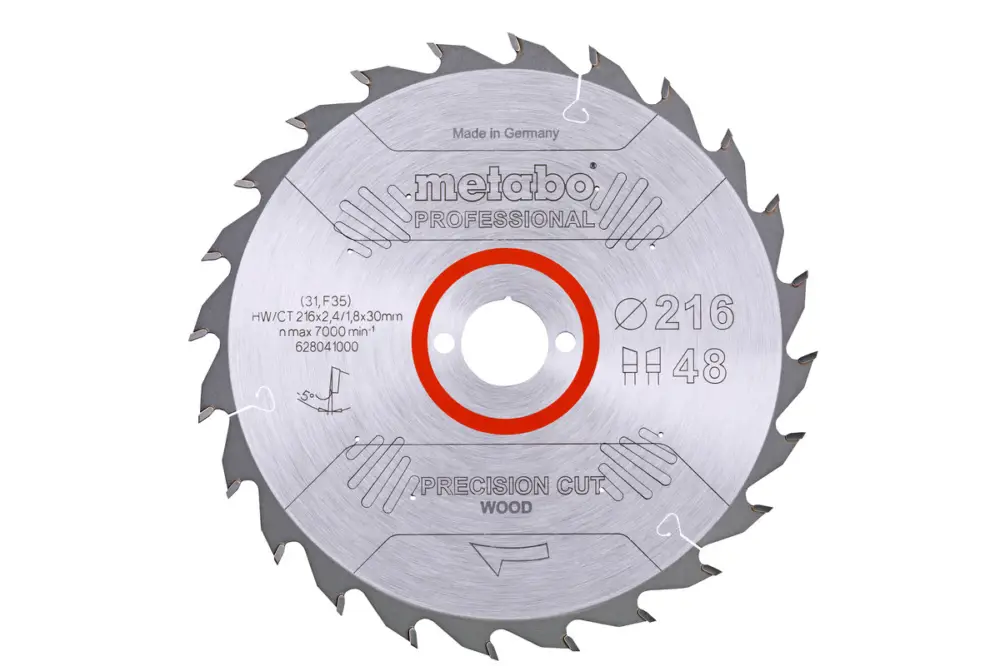 Sichere Zahlung METABO Sägeblatt "precision cut wood - professional", 216x30, Z48 WZ 5° neg. 628041000