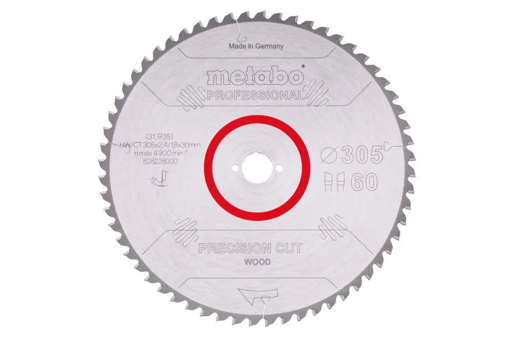 Sofort Bestellen METABO Sägeblatt "precision cut wood - professional", 305x30, Z60 WZ 5° neg. 628228000