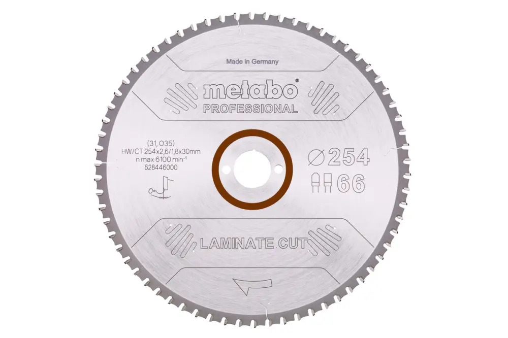 METABO Sägeblatt "laminate cut - professional", 254x30 Z66 FZ/TZ 0° 628446000 Preiswert