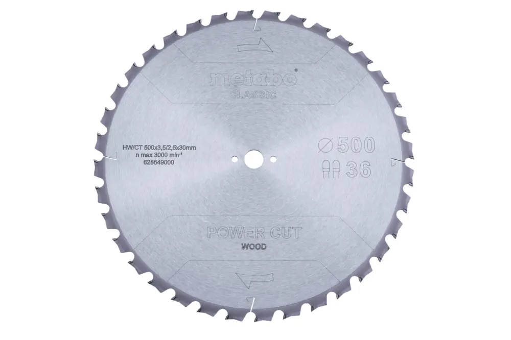 Sichere Zahlung METABO Sägeblatt "power cut wood - classic", 500x30 Z36 TZ 15° 628649000