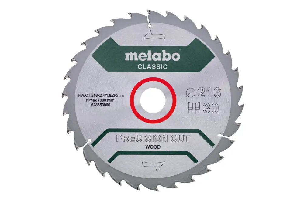 METABO Sägeblatt "precision cut wood - classic", 216x30 Z30 WZ 22° /B 628653000 Meistverkauft