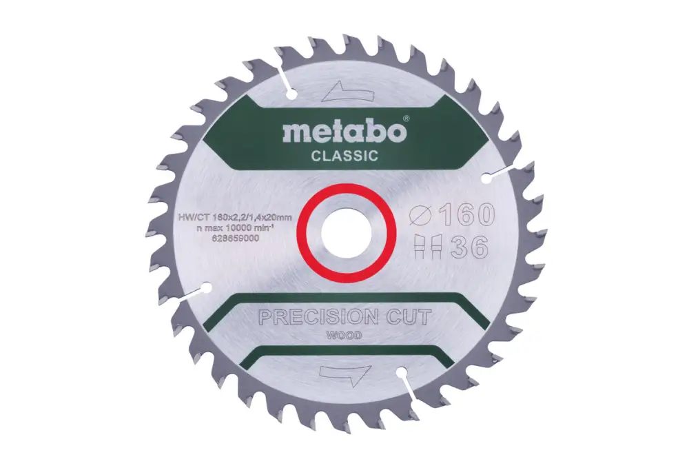 Neue Kollektion METABO Sägeblatt "precision cut wood - classic", 160x20 Z36 WZ 10° /B 628659000