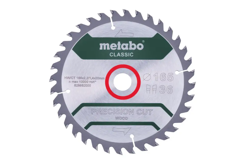 Direktkauf METABO Sägeblatt "precision cut wood - classic", 165x20 Z36 WZ 15° /B 628662000