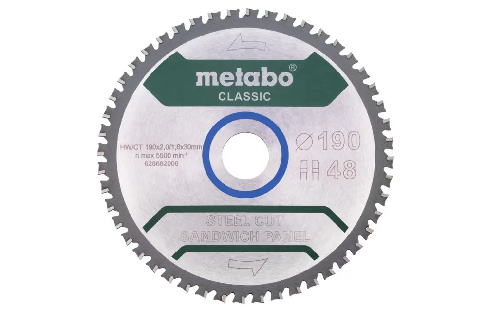 Meistverkauft METABO Sägeblatt "steel cut/sandwich panel - classic", 190x30 Z48 FZ/FA 4° 628682000