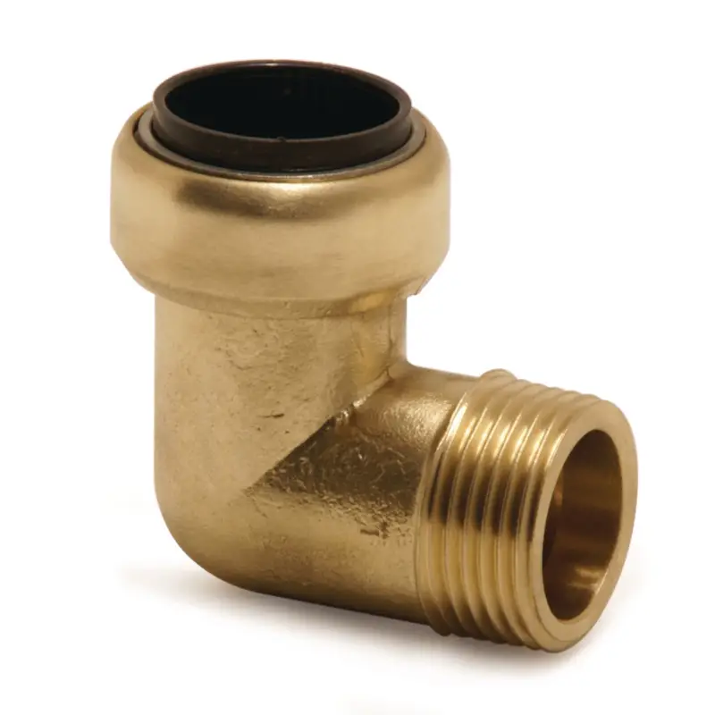 Must-Have Winkeleinschraub-Steckverbinder 90° (Messing) Airc 15 mm AD / R½" AG 2150040