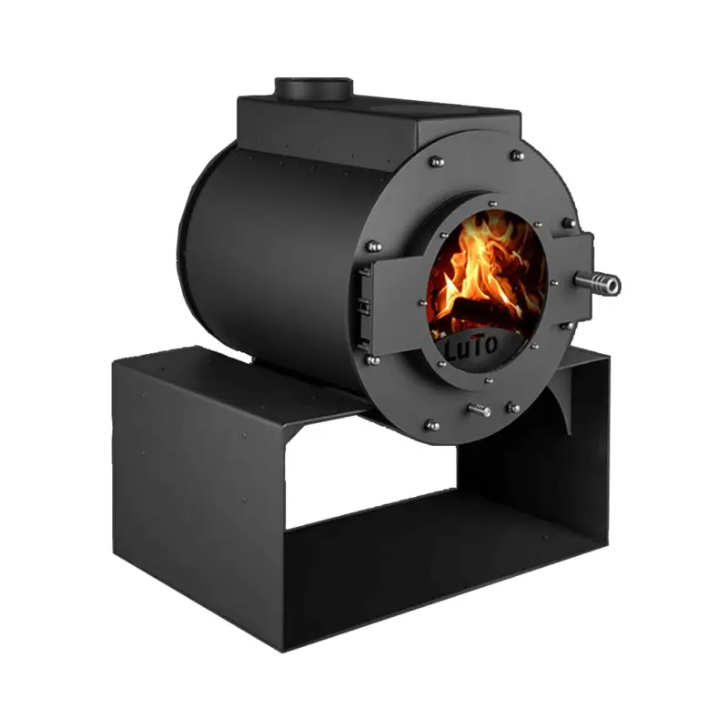 Kanuk Kaminofen LUTO VIII 8 kW inklusive Brennholzlager 2100418 Wochenendangebot