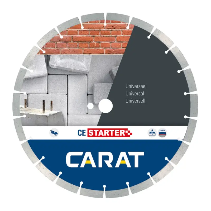 Carat Diamanttrennscheibe UNIVERSAL CE STARTER 125 mm Durchmesser CES1253000 Aktuell