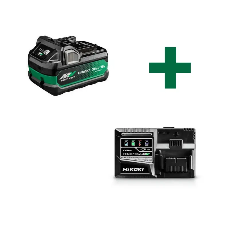 HiKoKi Ladegerät UC18YSL3W0Z Multivolt Akku 18/36 V 5,0/2.5 Ah BSL36A18X 380082 Aktuell