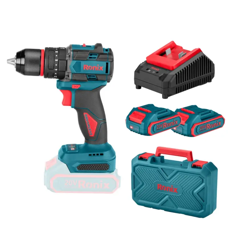 Ronix Akku Schlagbohrschrauber bürstenlos 20V 60Nm für Makita 18 V 8670 Direkt Vom Hersteller