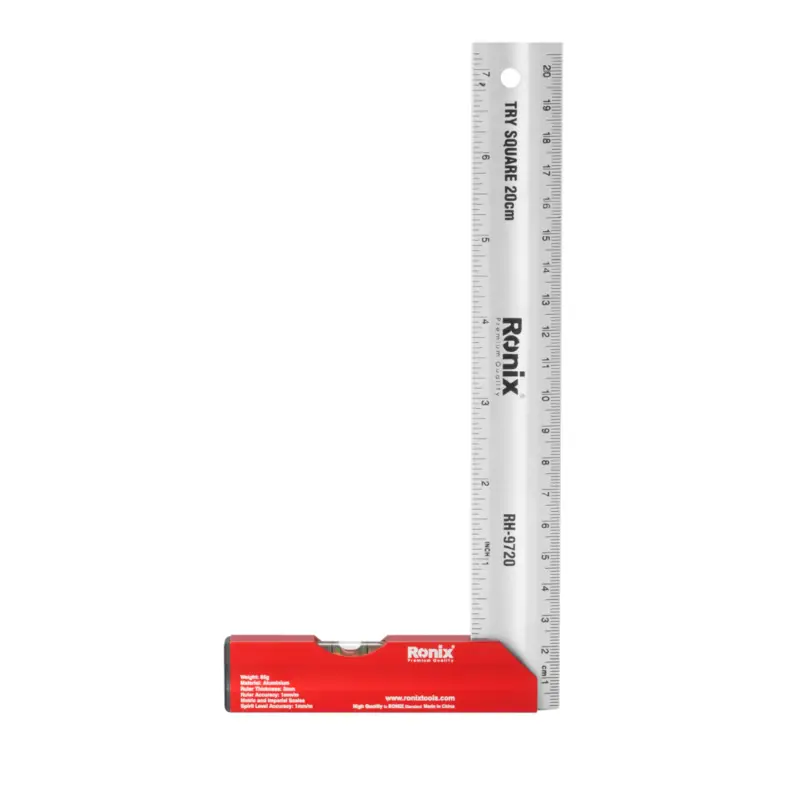 Ronix Schreinerwinkel Aluminium Größe 200 mm RH-9720 Begrenztes Angebot