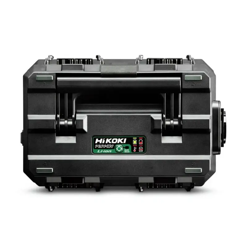 Neu Hikoki Akku-Mehrfachlader UC18YTSLW1Z für 14,4 V - 18 V Akkupacks 4 Anschlüsse