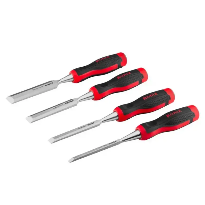 Ronix Stechbeitel Set 4 teilig 6 12 19 und 25 mm TPR-Griff RH-7130 Mega-Angebot